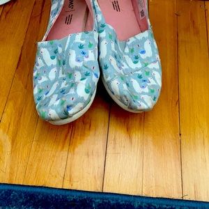 Llama design Tom’s shoes!